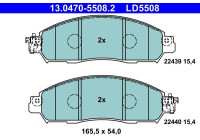 Brake pad set, disc brake 13.0470-5508.2 ATE