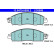 Brake pad set, disc brake 13.0470-5508.2 ATE