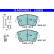 Brake pad set, disc brake 13.0470-5520.2 ATE