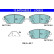 Brake pad set, disc brake 13.0470-5522.2 ATE