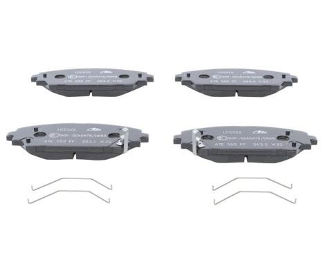 Brake pad set, disc brake 13.0470-5522.2 ATE, Image 2
