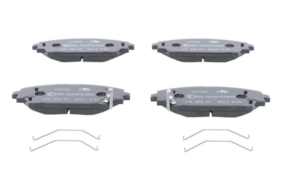 Brake pad set, disc brake 13.0470-5522.2 ATE, Image 2
