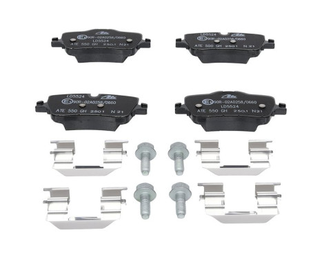 Brake pad set, disc brake 13.0470-5524.2 ATE, Image 2