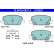 Brake pad set, disc brake 13.0470-5527.2 ATE