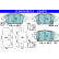 Brake pad set, disc brake 13.0470-5531.2 ATE