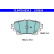 Brake pad set, disc brake 13.0470-5534.2 ATE