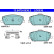 Brake pad set, disc brake 13.0470-5536.2 ATE