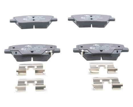 Brake pad set, disc brake 13.0470-5537.2 ATE, Image 2