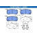 Brake pad set, disc brake 13.0470-5555.2 ATE