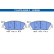 Brake pad set, disc brake 13.0470-5558.2 ATE