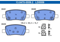 Brake pad set, disc brake 13.0470-5559.2 ATE