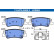 Brake pad set, disc brake 13.0470-5565.2 ATE