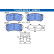 Brake pad set, disc brake 13.0470-5572.2 ATE