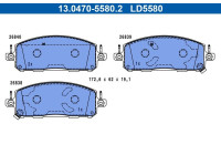 Brake pad set, disc brake 13.0470-5580.2 ATE