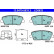 Brake pad set, disc brake 13.0470-5633.2 ATE