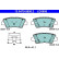 Brake pad set, disc brake 13.0470-5650.2 ATE