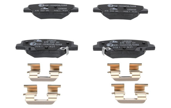 Brake pad set, disc brake 13.0470-5650.2 ATE, Image 2