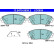 Brake pad set, disc brake 13.0470-5658.2 ATE