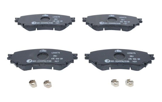 Brake pad set, disc brake 13.0470-5675.2 ATE, Image 2