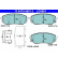 Brake pad set, disc brake 13.0470-5681.2 ATE