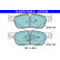 Brake pad set, disc brake 13.0470-7330.2 ATE