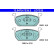 Brake pad set, disc brake 13.0470-7335.2 ATE