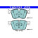 Brake pad set, disc brake 13.0470-7339.2 ATE