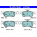 Brake pad set, disc brake 13.0470-7344.2 ATE