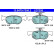 Brake pad set, disc brake 13.0470-7350.2 ATE