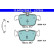 Brake pad set, disc brake 13.0470-7355.2 ATE