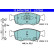 Brake pad set, disc brake 13.0470-7360.2 ATE