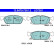 Brake pad set, disc brake 13.0470-7361.2 ATE