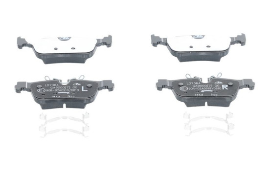 Brake pad set, disc brake 13.0470-7364.2 ATE, Image 2
