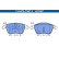 Brake pad set, disc brake 13.0470-7367.2 ATE