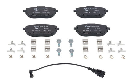 Brake pad set, disc brake 13.0480-5550.2 ATE, Image 2