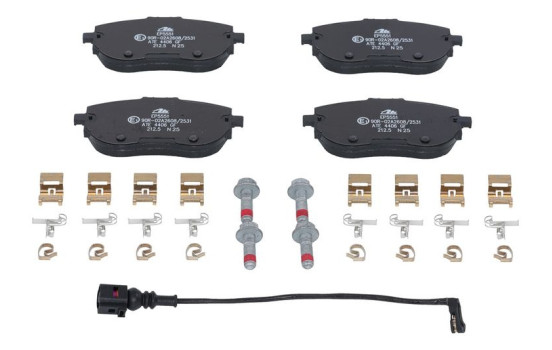 Brake pad set, disc brake 13.0480-5551.2 ATE, Image 2