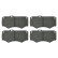 Brake Pad Set, disc brake 16033 FEBI