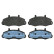 Brake Pad Set, disc brake 16037 FEBI
