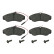 Brake Pad Set, disc brake 16069 FEBI