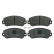 Brake Pad Set, disc brake 16077 FEBI