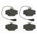 Brake Pad Set, disc brake 16086 FEBI