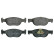 Brake Pad Set, disc brake 16093 FEBI