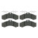 Brake Pad Set, disc brake 16164 FEBI