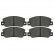 Brake Pad Set, disc brake 16168 FEBI