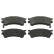 Brake Pad Set, disc brake 16198 FEBI