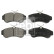 Brake Pad Set, disc brake 16201 FEBI, Thumbnail 2