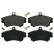 Brake Pad Set, disc brake 16214 FEBI