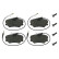 Brake Pad Set, disc brake 16258 FEBI