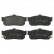 Brake Pad Set, disc brake 16272 FEBI