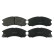 Brake Pad Set, disc brake 16282 FEBI